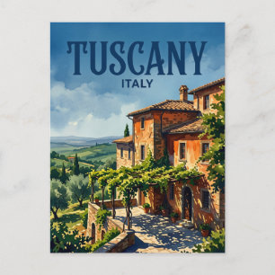 Historisch landgoed met Toscaanse villa in Italië Briefkaart