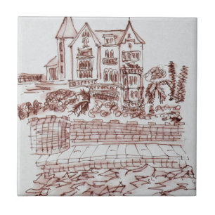 Historisch landhuis Saint-Enogat, Dinard, Bretag Tegeltje