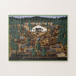 Historisch Logging Camp Puzzle Legpuzzel
