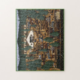 Historisch Logging Camp Puzzle Legpuzzel