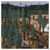 Historisch Logging Camp Stof (Close Up)