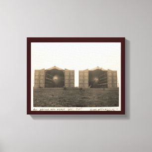 historisch luchtschip, luchtschip Cardington Canvas Afdruk