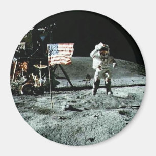 Historisch man op de maan magneet