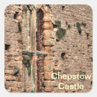 Historisch medieval Kasteel Vierkante Sticker