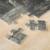 Historisch Mill Building with Waterwiel Puzzle Legpuzzel (Zijkant)