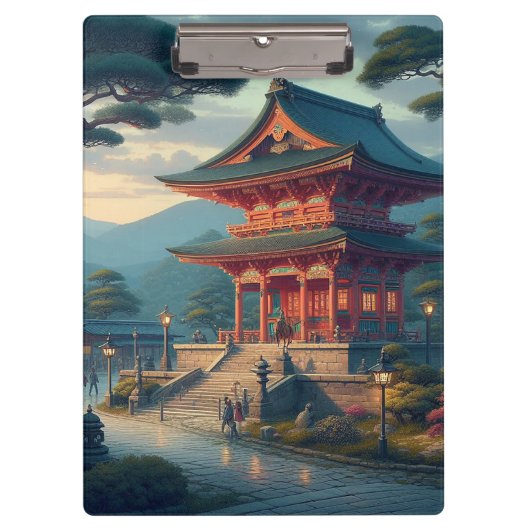 Historisch Nara, monumenten van het oude Nara Klembord (Voorkant)