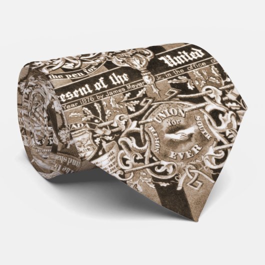 Historisch nationaal masterstuk 1876 stropdas (Opgerold)