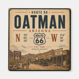 Historisch Oatman Arizona Landmark Ontwerp Magneet