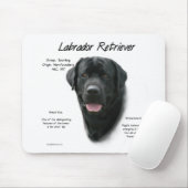 Historisch ontwerp voor labrador Retriever (blk) Muismat (Met muis)