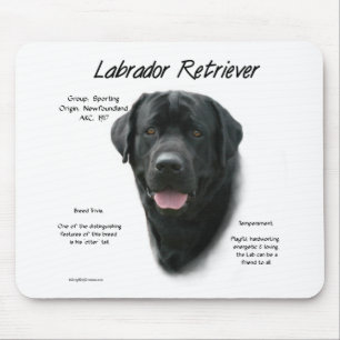 Historisch ontwerp voor labrador Retriever (blk) Muismat