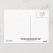 Historisch overzicht 1721 van Europa Briefkaart (Achterkant)