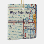 Historisch overzicht West Palm Beach Keramisch Ornament (Rechts)