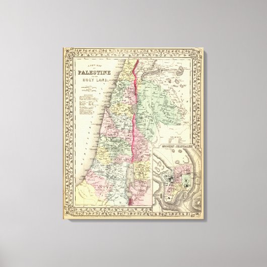 Historisch Palestina Canvas Afdruk (Voorkant)
