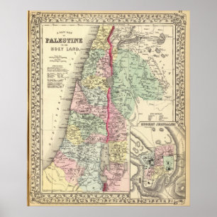 Historisch Palestina Poster