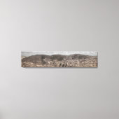 Historisch panorama van DEADWOOD South Dakota 1902 Canvas Afdruk (Voorkant)