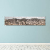 Historisch panorama van DEADWOOD South Dakota 1902 Canvas Afdruk (Insitu (Houten vloer))