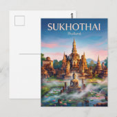 Historisch park Sukhothai Thailand Briefkaart (Voorkant / Achterkant)