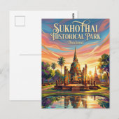 Historisch park Sukhothai Thailand Briefkaart (Voorkant / Achterkant)