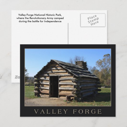 Historisch park Valley Forge Briefkaart (Voorkant / Achterkant)