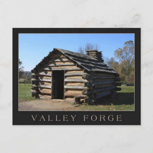 Historisch park Valley Forge Briefkaart (Voorkant)