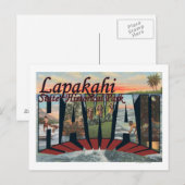 Historisch park van de staat Lapakahi, Hawaii Briefkaart (Voorkant / Achterkant)