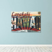 Historisch park van de staat Lapakahi, Hawaii Canvas Afdruk (Insitu (Houten vloer))