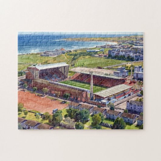 Historisch Pittodrie Stadion Aberdeen Legpuzzel (Horizontaal)