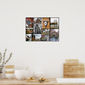 Historisch Plymouth Massachusetts collage Poster (Keuken)