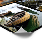 Historisch Plymouth Massachusetts collage Poster (Hoek)