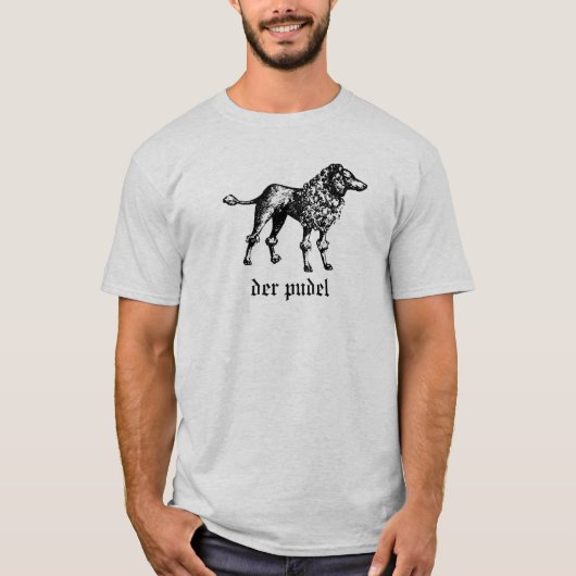 Historisch poodle t-shirt (Voorkant)