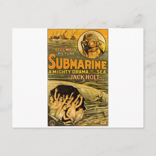 Historisch poster van films briefkaart (Voorkant)