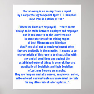 Historisch rapport uit 1917 Verenigde Staten over  Poster