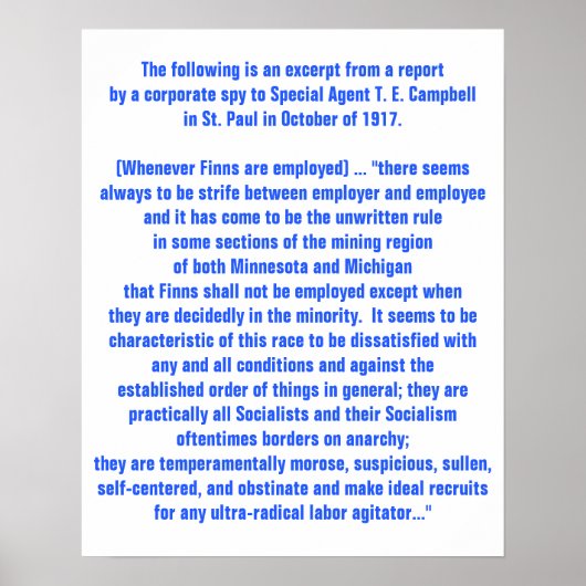 Historisch rapport uit 1917 Verenigde Staten over  Poster (Voorkant)