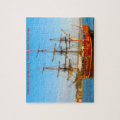 Historisch Replicaschip Sydney zeilend Legpuzzel (Verticaal)