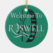Historisch, Roswell, Georgia, Kerstmis, Ornament (Voorkant)