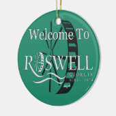 Historisch, Roswell, Georgia, Kerstmis, Ornament (Links)
