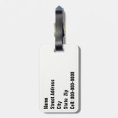 Historisch Route 66 Arizona General Store Waterver Bagagelabel (Achterkant verticaal)