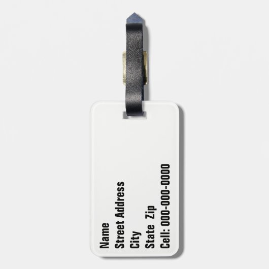 Historisch Route 66 Arizona General Store Waterver Bagagelabel (Achterkant verticaal)