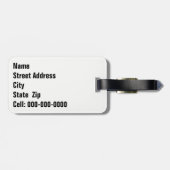 Historisch Route 66 Arizona General Store Waterver Bagagelabel (Achterkant horizontaal)