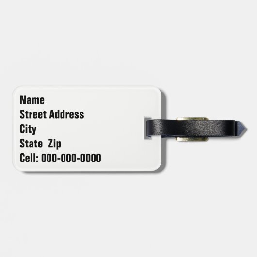 Historisch Route 66 Arizona General Store Waterver Bagagelabel (Achterkant horizontaal)