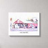 Historisch Route 66 Arizona General Store Waterver Canvas Afdruk