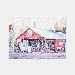 Historisch Route 66 Arizona General Store Waterver Fleece Deken