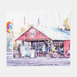 Historisch Route 66 Arizona General Store Waterver Fleece Deken