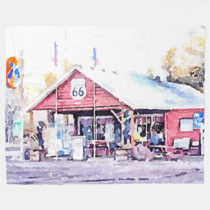Historisch Route 66 Arizona General Store Waterver Fleece Deken