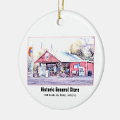 Historisch Route 66 Arizona General Store Waterver Keramisch Ornament (Links)