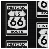 Historisch Route 66 Black Stof (Close Up)