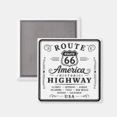 Historisch Route 66 Bord Decoratie Magneet (Voorkant / Achterkant)