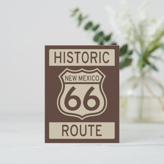 Historisch Route 66 New Mexico Briefkaart (Staand voorkant)