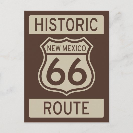 Historisch Route 66 New Mexico Briefkaart (Voorkant)