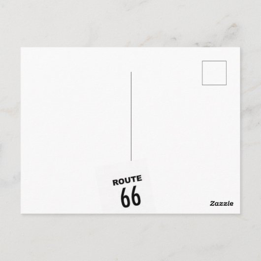 Historisch Route 66 Post Kaart (Achterkant)